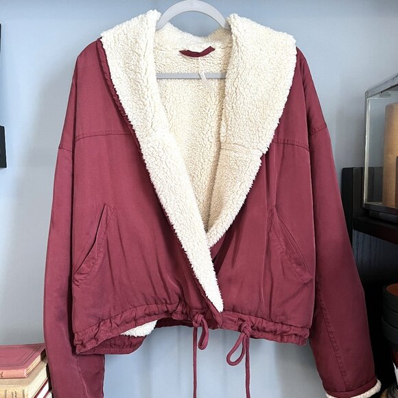 FP Movement Free People Mix It Up Reversible Jacket (Red) S - Picture 4 of 16